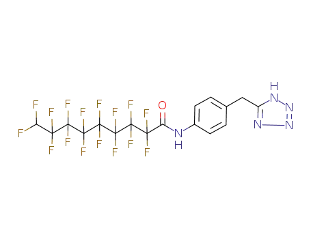 2,2,3,3,4,4,5,5,6,6,7,7,8,8,9,9-hexadecafluoro-N-[4-(1H-tetrazol-5-ylmethyl)phenyl]nonanamide