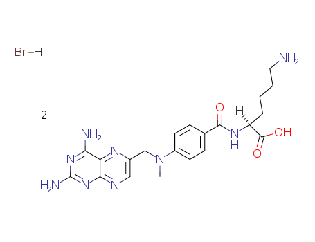 L-Lysine,N2-[4-[[(2,4-diamino-6-pteridinyl)methyl]methylamino]benzoyl]-, trihydrobromide(9CI)