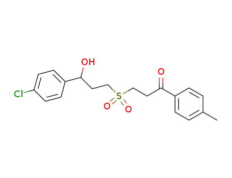 1-p-Chlorphenyl-7-p-tolyl-7-oxo-4-thia-heptan-1-ol-4,4-dioxid