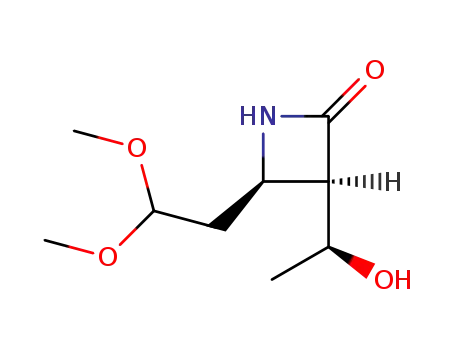 cis-3-(1'R<sup>*</sup>-hydroxyethyl-4-(2',2'-dimethoxyethyl))-2-azetidinone