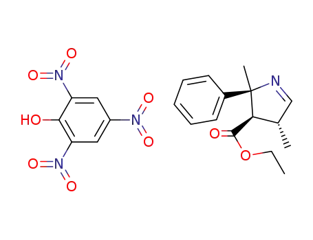 (2S,3R,4R)-2,4-Dimethyl-2-phenyl-3,4-dihydro-2H-pyrrole-3-carboxylic acid ethyl ester; compound with picric acid