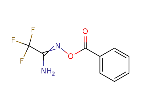 Molecular Structure of 88326-84-5 (Ethanimidamide, N-(benzoyloxy)-2,2,2-trifluoro-)