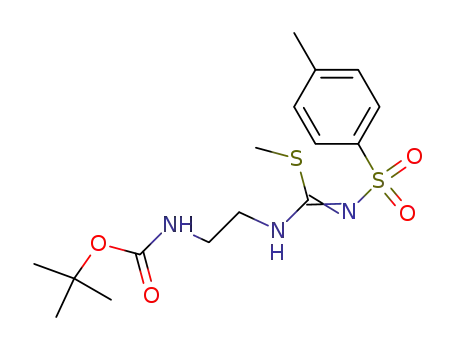 Carbamic acid,
[2-[[[[(4-methylphenyl)sulfonyl]amino](methylthio)methylene]amino]ethyl]-
, 1,1-dimethylethyl ester