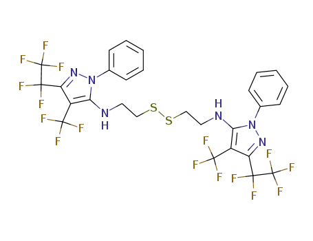 bis<2-(1-phenyl-3-pentafluoroethyl-4-trifluoromethylpyrazol-5-ylamino)ethyl> disulfide