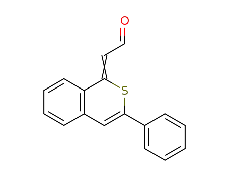 Molecular Structure of 75807-94-2 (Acetaldehyde, (3-phenyl-1H-2-benzothiopyran-1-ylidene)-)