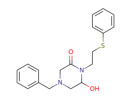 4-Benzyl-6-hydroxy-1-(2-phenylsulfanyl-ethyl)-piperazin-2-one