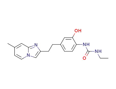 2-<2-<4-(3-ethylureido)-3-hydroxyphenyl>ethyl>-7-methylimidazo<1,2-a>pyridine