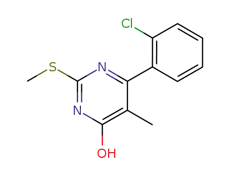 6-(2-chloro-phenyl)-5-methyl-2-methylsulfanyl-pyrimidin-4-ol