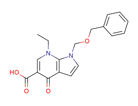 1-Benzyloxymethyl-7-ethyl-4,7-dihydro-4-oxo-1H-pyrrolo<2,3-b>pyridine-5-carboxylic Acid