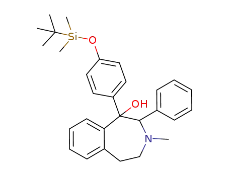 1-[4-(t-butyldimethylsilyloxy)phenyl]-1-hydroxy-3-methyl-2-phenyl-2,3,4,5-tetrahydro-1H-3-benzazepine