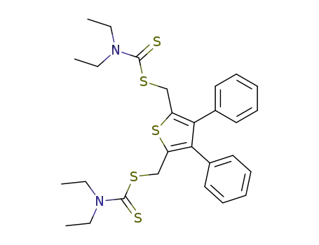 3,4-diphenylthiophene-2,5-diylbis(methylene-N,N-diethyldithiocarbamate)