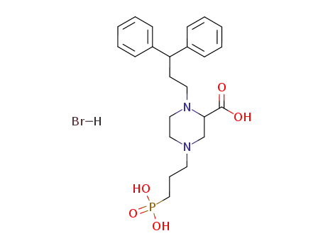 (+/-)-1-(3,3-diphenylpropyl)-4-(3-phosphonopropyl)-2-piperazinecarboxylic acid