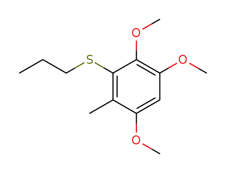 Benzene, 1,2,5-trimethoxy-4-methyl-3-(propylthio)-