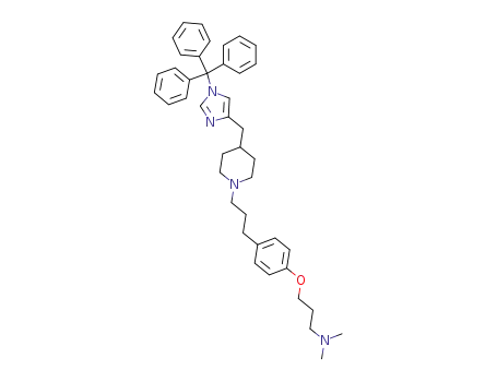 dimethyl-[3-(4-{3-[4-(1-trityl-1<i>H</i>-imidazol-4-ylmethyl)-piperidin-1-yl]-propyl}-phenoxy)-propyl]-amine