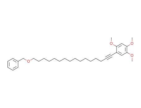 Molecular Structure of 887604-16-2 (1-(16-Benzyloxy-hexadec-1-ynyl)-2,4,5-trimethoxy-benzene)