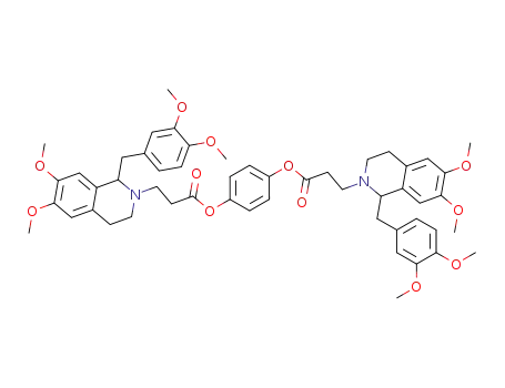 3-[1-(3,4-Dimethoxy-benzyl)-6,7-dimethoxy-3,4-dihydro-1H-isoquinolin-2-yl]-propionic acid 4-{3-[1-(3,4-dimethoxy-benzyl)-6,7-dimethoxy-3,4-dihydro-1H-isoquinolin-2-yl]-propionyloxy}-phenyl ester