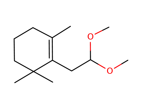 Molecular Structure of 86558-53-4 (Dimethoxy-2',2' ethyl-2 trimethyl-1,3,3 cyclohexene-1)
