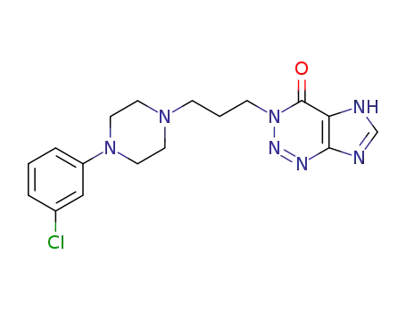 4H-Imidazo[4,5-d]-1,2,3-triazin-4-one,
3-[3-[4-(3-chlorophenyl)-1-piperazinyl]propyl]-3,5-dihydro-