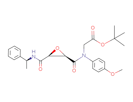 (2R,3S)-1-(t-butoxycarbonylmethyl)-1-(4-methoxyphenyl)-4-<(1S)-1-phenylethyl>-2,3-oxiranecarboxamide