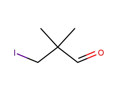 Molecular Structure of 87902-25-8 (Propanal, 3-iodo-2,2-dimethyl-)