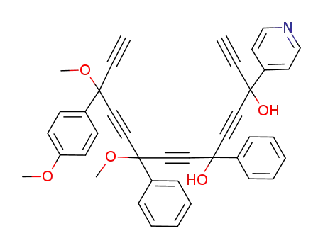 9,12-dimethoxy-12-(4-methoxyphenyl)-6,9-diphenyl-3-(pyridin-4-yl)tetradeca-1,4,7,10,13-pentayne-3,6-diol