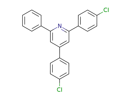 Molecular Structure of 72673-14-4 (2,4-Bis(4-chlorophenyl)-6-phenylpyridine)