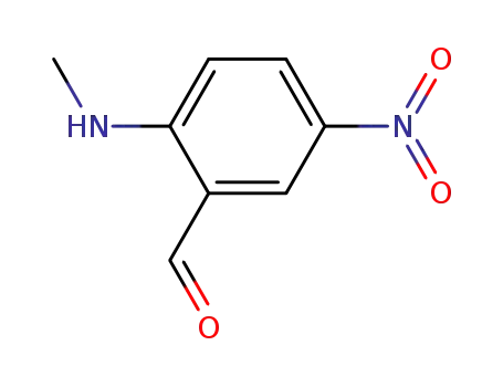 Molecular Structure of 50609-41-1 (2-methylamino-5-nitro-benzaldehyde)