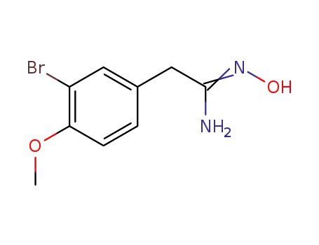 BENZENEETHANIMIDAMIDE, 3-브로모-N-하이드록시-4-메톡시