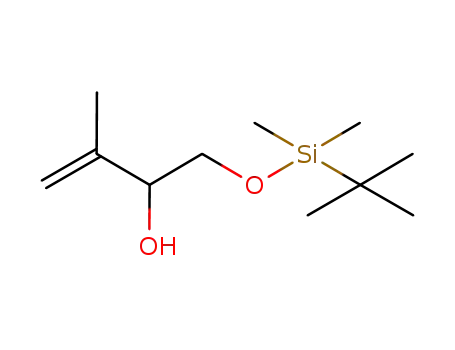 Molecular Structure of 960060-33-7 (1-(tert-butyldimethylsilyloxy)-3-methylbut-3-en-2-ol)