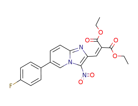 diethyl 2-[6-(4-fluorophenyl)-3-nitroimidazo[1,2-a]pyridin-2-ylmethylene]malonate
