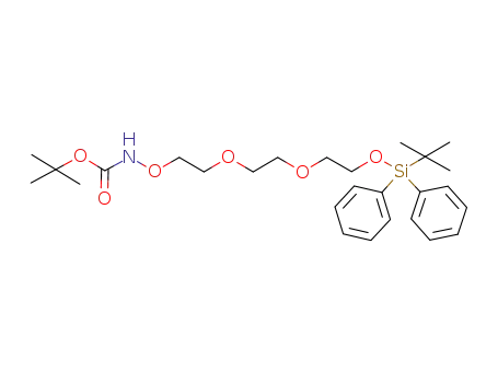 3,6,9,12-Tetraoxa-2-aza-13-silapentadecanoic acid,
14,14-dimethyl-13,13-diphenyl-, 1,1-dimethylethyl ester