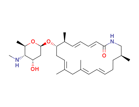 Azacycloeicosa-3,5,10,13,15-pentaen-2-one,7,11,13,19-tetramethyl-8-[[2,4,6-trideoxy-4-(methylamino)-b-D-ribo-hexopyranosyl]oxy]-,(3E,5E,7S,8S,10E,13E,15E,19S)- cas  150999-05-6