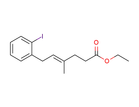 (E)-ethyl 6-(2-iodophenyl)-4-methylhex-4-enoate