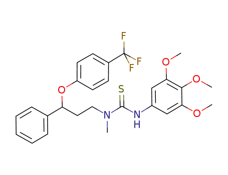 1-methyl-1-[3-phenyl-3-(4-trifluoromethylphenoxy)propyl]-3-(3,4,5-trimethoxyphenyl)thiourea