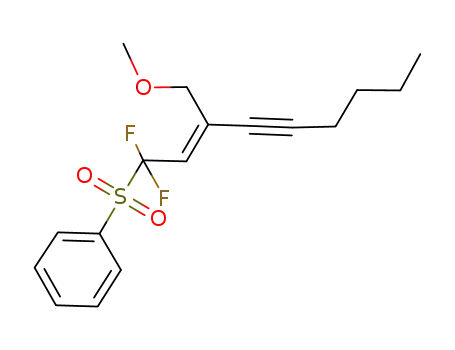 (Z)-(1,1-difluoro-3-(methoxymethyl)non-2-en-4-ynylsulfonyl)benzene