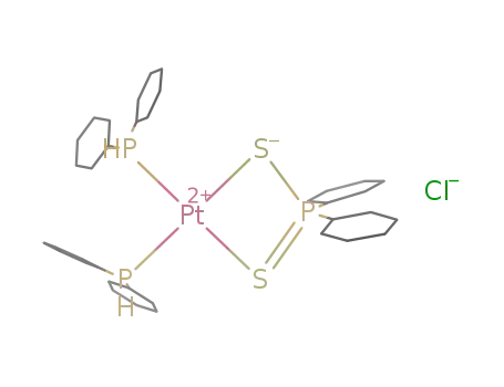 (κ2S,S'-dicyclohexyldithiophosphinate)bis(dicyclohexylphosphane)platinum(II)