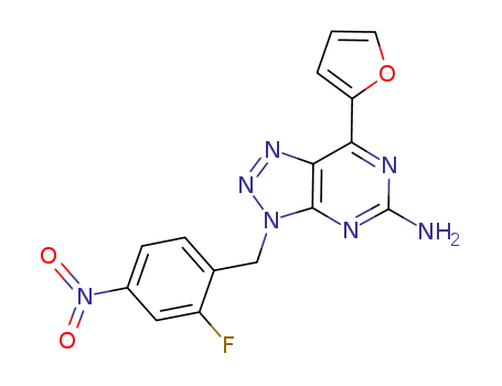 C<sub>15</sub>H<sub>10</sub>FN<sub>7</sub>O<sub>3</sub>