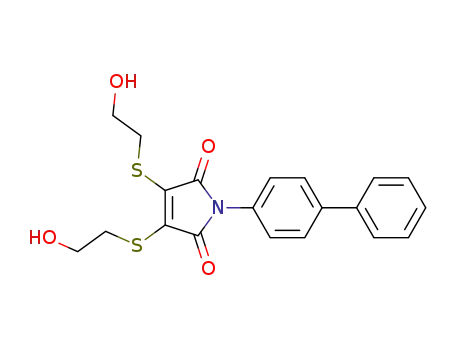 3,4-Bis(2-hydroxyethylsulfanyl)-1-(4-phenylphenyl)pyrrole-2,5-dione