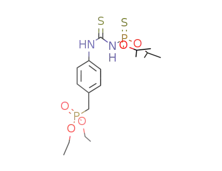 (EtO)2P(O)CH<sub>2</sub>C<sub>6</sub>H<sub>4</sub>-4-[NHC(S)NHP(S)(O-i-Pr)2]
