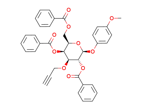 p-methoxyphenyl 2,4,6-tri-O-benzoyl-3-O-propargyl-β-D-galactopyranoside