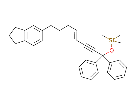 (8-indan-5-yl-1,1-diphenyloct-4-en-2-ynyloxy)trimethylsilane