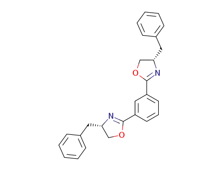 Molecular Structure of 265127-66-0 (Oxazole, 2,2'-(1,3-phenylene)bis[4,5-dihydro-4-(phenylmethyl)-,
(4S,4'S)-)
