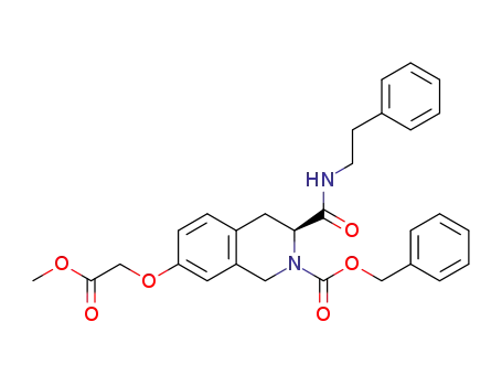 (S)-benzyl 7-(2-methoxy-2-oxoethoxy)-3-(phenethylcarbamoyl)-3,4-dihydroisoquinoline-2(1H)-carboxylate