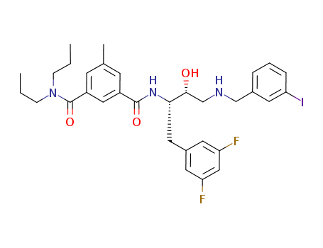 N1-((2S,3R)-1-(3,5-difluorophenyl)-3-hydroxy-4-((3-iodobenzyl)amino)butan-2-yl)-5-methyl-N3,N3-dipropylisophthalamide