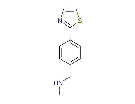 Molecular Structure of 886851-31-6 (N-METHYL-4-(1,3-THIAZOL-2-YL)BENZYLAMINE)