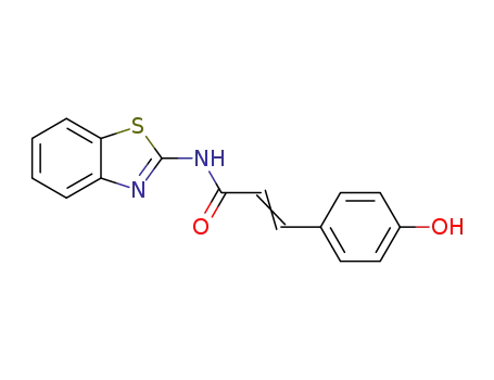 3-(4-hydroxyphenyl)-prop-2-eneamidobenzothiazole