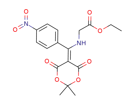 ethyl 2-(1-(2,2-dimethyl-4,6-dioxo-1,3-dioxan-5-ylidene)(4-nitrophenyl)methylamino)acetate