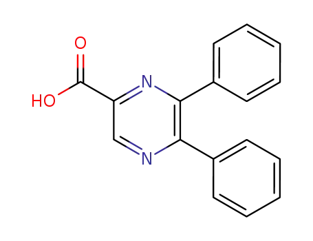 Molecular Structure of 13515-07-6 (5,6-diphenyl-pyrazine-2-carboxylic acid)