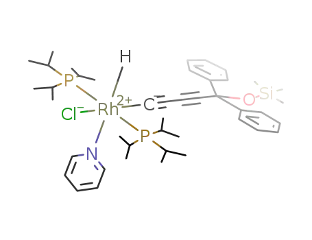 RhCl(P(iPr)3)2(H)(C*C-C*C-CPh<sub>2</sub>OSiMe<sub>3</sub>)(pyridine)
