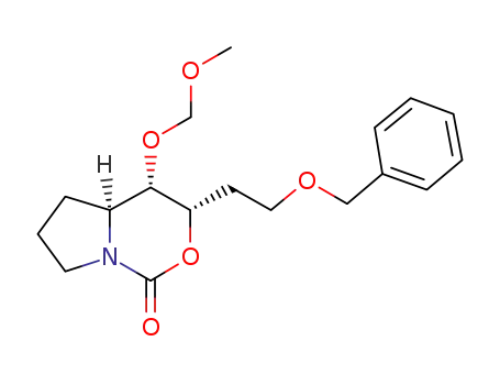 (3S,4S,4aS)-3-(2-(benzyloxy)ethyl)-4-(methoxymethoxy)hexahydro-1H-pyrrolo[1,2-c][1,3]oxazin-1-one